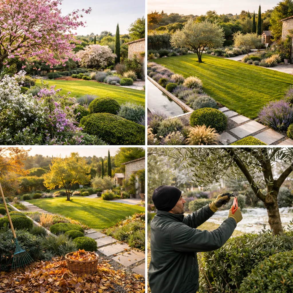 Jardin entretenu par Michaud Espaces Verts